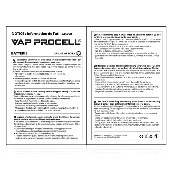 Accu IMR 18650 Power 3000mAh Vap Procell – Image 4