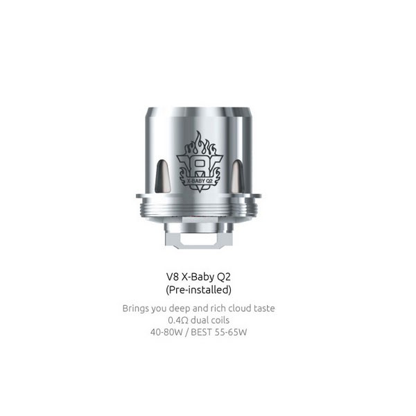 Résistances TFV8 X Baby-Q2 (0.40) Smok