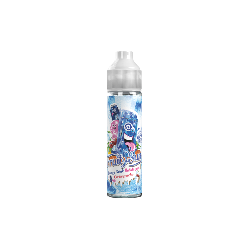 Energy Drink Bubble Gum Cerise Fraiche 50ml Fruity Sun - Secret's LAb