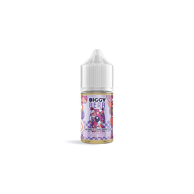 Concentré Fruits rouges Grenade Fraise des bois acidulée 30ml - Biggy Bear